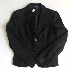 J Crew Black Wool Blazer